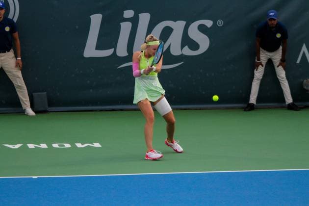 September 14, 2024, Monastir, Monastir Governorate, Tunisia: Monastir, Tunisia. 14 September 2024. Lucia Bronzetti of Italy plays against Rebecca Sramkova of Slovakia at the Jasmin Open Semi Final in Monastir, Tunisia. The women s professional tennis tournament is taking place at the Magic Hotel Skanes in Monastir between 9 and 15 September 2024 Monastir Tunisia - ZUMAd99_ 0762514543st Copyright: xHasanxMradx