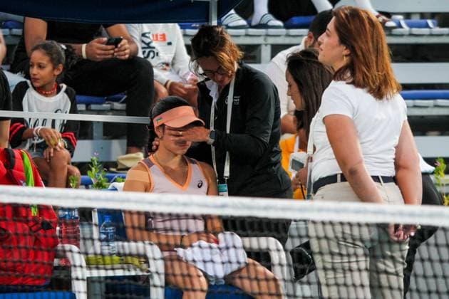 September 14, 2024, Monastir, Monastir Governorate, Tunisia: Monastir, Tunisia. 14 September 2024. Eva Lys of Germany plays against Sonay Kartal of United Kingdom at the Jasmin Open tennis tournament in Monastir, Tunisia. The women s professional tennis tournament is taking place at the Magic Hotel Skanes in Monastir between 9 and 15 September 2024 Monastir Tunisia - ZUMAd99_ 0762514890st Copyright: xHasanxMradx