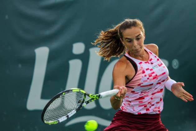 September 14, 2024, Monastir, Monastir Governorate, Tunisia: Monastir, Tunisia. 12 September 2024. Rebecca Sramkova of Slovakia plays against Lucia Bronzetti of Italy at the Jasmin Open Semi Final in Monastir, Tunisia. The women s professional tennis tournament is taking place at the Magic Hotel Skanes in Monastir between 9 and 15 September 2024 Monastir Tunisia - ZUMAd99_ 0762514893st Copyright: xHasanxMradx