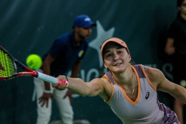 September 14, 2024, Monastir, Monastir Governorate, Tunisia: Monastir, Tunisia. 14 September 2024. Eva Lys of Germany plays against Sonay Kartal of United Kingdom at the Jasmin Open tennis tournament in Monastir, Tunisia. The women s professional tennis tournament is taking place at the Magic Hotel Skanes in Monastir between 9 and 15 September 2024 Monastir Tunisia - ZUMAd99_ 0762514898st Copyright: xHasanxMradx