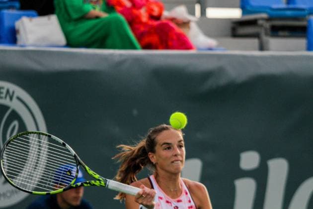 September 14, 2024, Monastir, Monastir Governorate, Tunisia: Monastir, Tunisia. 12 September 2024. Rebecca Sramkova of Slovakia plays against Lucia Bronzetti of Italy at the Jasmin Open Semi Final in Monastir, Tunisia. The women s professional tennis tournament is taking place at the Magic Hotel Skanes in Monastir between 9 and 15 September 2024 Monastir Tunisia - ZUMAd99_ 0762514906st Copyright: xHasanxMradx