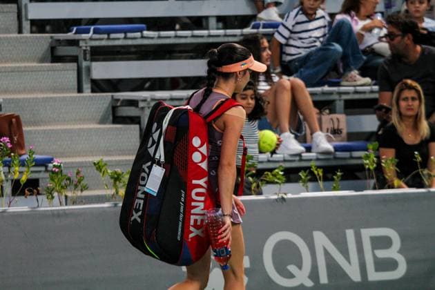 September 14, 2024, Monastir, Monastir Governorate, Tunisia: Monastir, Tunisia. 14 September 2024. Eva Lys of Germany plays against Sonay Kartal of United Kingdom at the Jasmin Open tennis tournament in Monastir, Tunisia. The women s professional tennis tournament is taking place at the Magic Hotel Skanes in Monastir between 9 and 15 September 2024 Monastir Tunisia - ZUMAd99_ 0762514914st Copyright: xHasanxMradx
