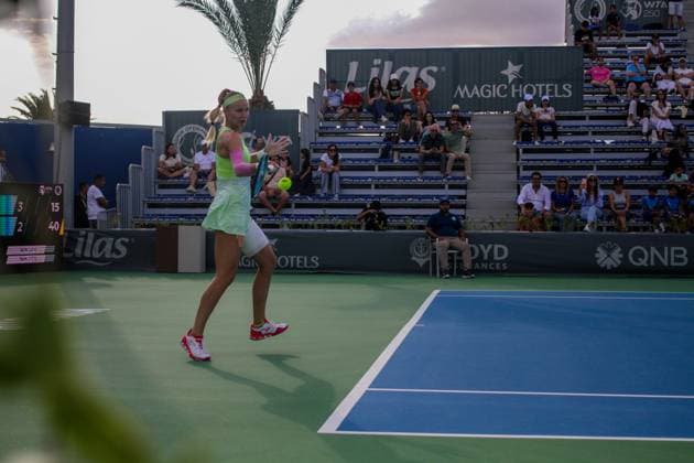 September 14, 2024, Monastir, Monastir Governorate, Tunisia: Monastir, Tunisia. 14 September 2024. Lucia Bronzetti of Italy plays against Rebecca Sramkova of Slovakia at the Jasmin Open Semi Final in Monastir, Tunisia. The women s professional tennis tournament is taking place at the Magic Hotel Skanes in Monastir between 9 and 15 September 2024 Monastir Tunisia - ZUMAd99_ 0762515020st Copyright: xHasanxMradx