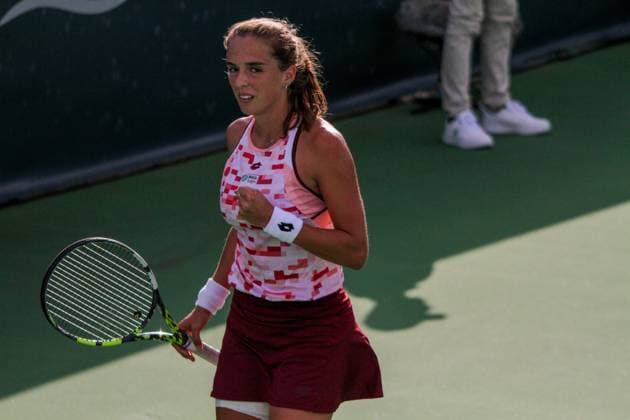 September 14, 2024, Monastir, Monastir Governorate, Tunisia: Monastir, Tunisia. 12 September 2024. Rebecca Sramkova of Slovakia plays against Lucia Bronzetti of Italy at the Jasmin Open Semi Final in Monastir, Tunisia. The women s professional tennis tournament is taking place at the Magic Hotel Skanes in Monastir between 9 and 15 September 2024 Monastir Tunisia - ZUMAd99_ 0762515461st Copyright: xHasanxMradx