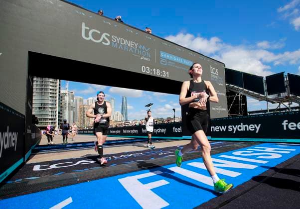 Sport Themen der Woche KW37 (240915) -- SYDNEY, Sept. 15, 2024 -- Participants pass the finish line during the 2024 Sydney Marathon in Sydney, Australia, Sept. 15, 2024. ) (SP)AUSTRALIA-SYDNEY-MARATHON MaxPing 