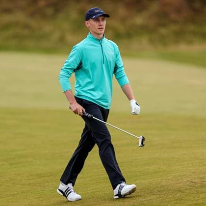 2024 Amgen Irish Open, Royal County Down, Newcastle, Northern Ireland 15 9 2024 Sean Keeling on the 9th green Sean Keeling on the 9th green 15 9 2024  Copyright: x INPHO BenxBradyx BB4_9420
