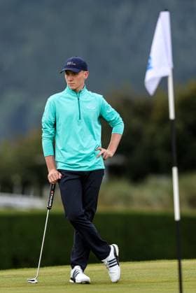 2024 Amgen Irish Open, Royal County Down, Newcastle, Northern Ireland 15 9 2024 Sean Keeling on the 9th green Sean Keeling on the 9th green 15 9 2024  Copyright: x INPHO BenxBradyx BB4_9421