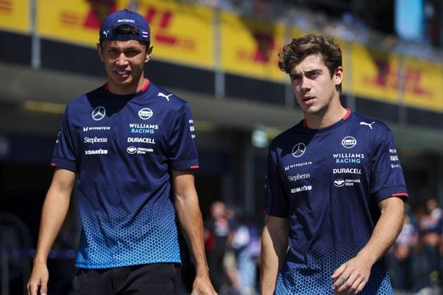 ALBON Alexander (tha), Williams Racing FW46, portrait and COLAPINTO Franco (arg), Williams Racing FW46, portrait during the Formula 1 Azerbaijan Grand Prix 2024, 17th round of the 2024 Formula One World Championship, WM, Weltmeisterschaft from September 13 to 15, 2024 on the Baku City Circuit, in Baku, Azerbaijan - F1 - AZERBAIJAN GRAND PRIX 2024 DPPI Panoramic 240915_R17_AZERBAIJAN_DP_EA027763