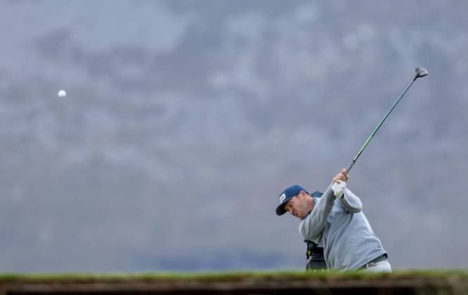 2024 Amgen Irish Open, Royal County Down, Newcastle, Northern Ireland 15 9 2024 Seamus Power tee™s off the 3rd Seamus Power tee™s off the 3rd 15 9 2024  Copyright: x INPHO BenxBradyx BB4_9915