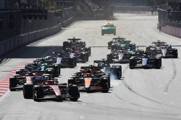 F1 Grand Prix Of Azerbaijan 2024 Start of the Formula 1 Grand Prix of Azerbaijan at Baku City Circuit in Baku, Azerbaijan on September 15, 2024. Baku Azerbaijan  Copyright: xJakubxPorzyckix originalFilename:porzycki-f1grandp240915_npMwf.jpg