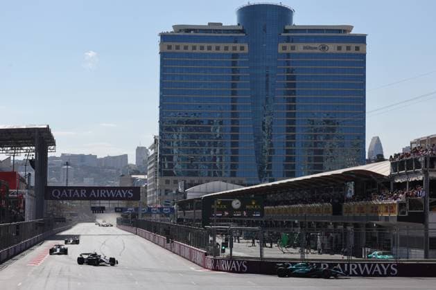 F1 Grand Prix Of Azerbaijan 2024 A view oduring the Formula 1 Grand Prix of Azerbaijan at Baku City Circuit in Baku, Azerbaijan on September 15, 2024. Baku Azerbaijan  Copyright: xJakubxPorzyckix originalFilename:porzycki-f1grandp240915_npcgb.jpg
