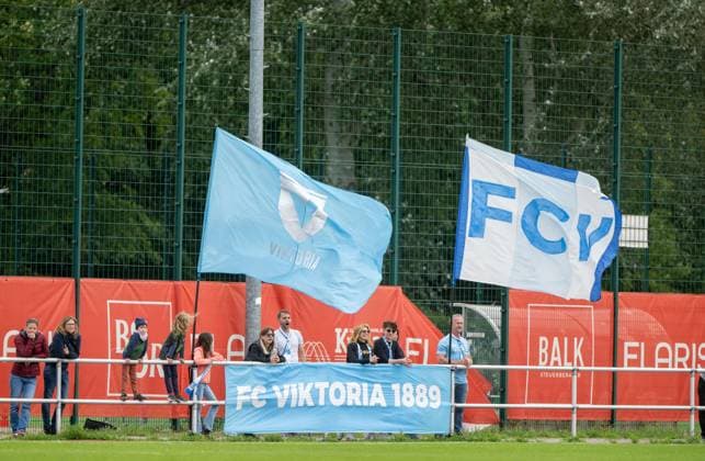 Fussball, Frauen, Regionalliga Nordost, Saison 2024 2025 (3. Spieltag), 1. FC Union Berlin II - FC Viktoria 89, Fans von Viktoria, 15.09. 2024, Copyright: xMatthiasxKochx