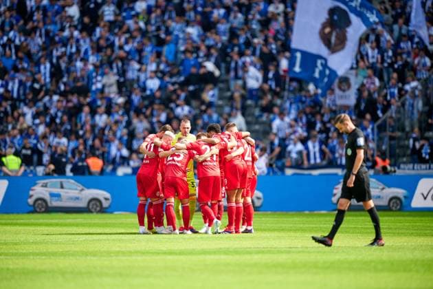 Mannschaftsbild Fortuna Duesseldorf, GER, Hertha BSC vs. Fortuna Duesseldorf, Fussball Herren, 2. Bundesliga, Saison 2024 2025, 05. Spieltag, 15.09.2024. (DFL REGULATIONS PROHIBIT ANY USE OF PHOTOGRAPHS AS IMAGE SEQUENCES AND OR QUASI - VIDEO). GER, Hertha BSC vs. Fortuna Duesseldorf, Fussball Herren, 2. Bundesliga, Saison 2024 2025, 05. Spieltag, 15.09.2024. Berlin