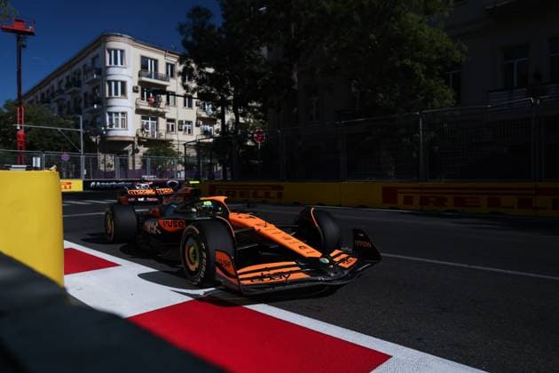 04 NORRIS Lando (gbr), McLaren F1 Team MCL38, action during the Formula 1 Azerbaijan Grand Prix 2024, 17th round of the 2024 Formula One World Championship, WM, Weltmeisterschaft from September 13 to 15, 2024 on the Baku City Circuit, in Baku, Azerbaijan - F1 - AZERBAIJAN GRAND PRIX 2024 DPPI Panoramic  240915_R17_AZERBAIJAN_DP_0I7A0500