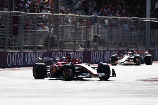 September 15, 2024, Baku, Azerbaijan: Monegasque driver CHARLES LECLERC (Scuderia Ferrari) drives during the 2024 FIA Formula 1 Azerbaijan Grand Prix at Baku City Circuit in Baku, Azerbaijan. Baku Azerbaijan - ZUMAg147 20240915_fap_g147_019 Copyright: xJamesxGasperottix