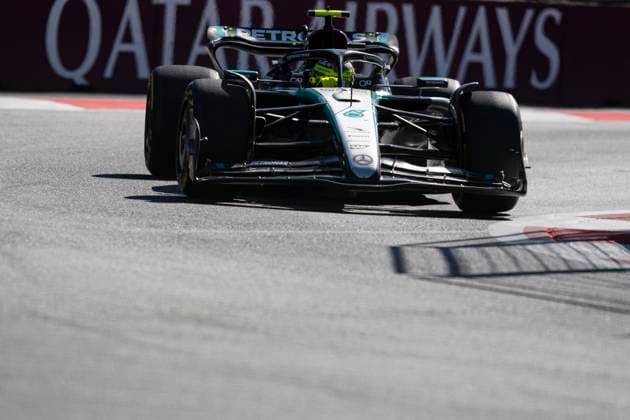 September 15, 2024, Baku, Azerbaijan: British driver LEWIS HAMILTON (Mercedes-AMG F1 Team) drives during the 2024 FIA Formula 1 Azerbaijan Grand Prix at Baku City Circuit in Baku, Azerbaijan. Baku Azerbaijan - ZUMAg147 20240915_fap_g147_020 Copyright: xJamesxGasperottix