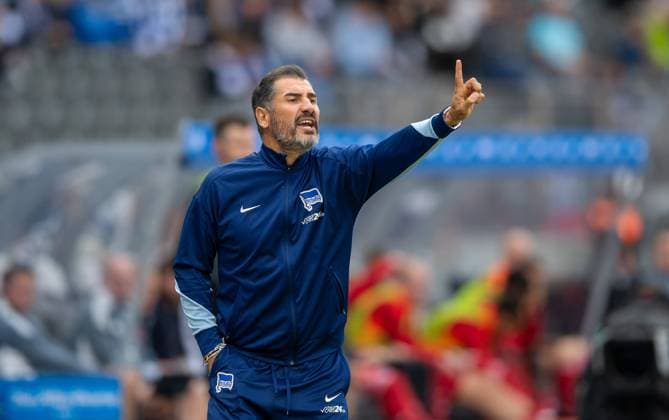 Fussball, Herren, Saison 2024 2025, 2. Bundesliga (5. Spieltag), Hertha BSC - Fortuna Düsseldorf, Trainer Cristian Fiel (Hertha BSC), 15.09. 2024,