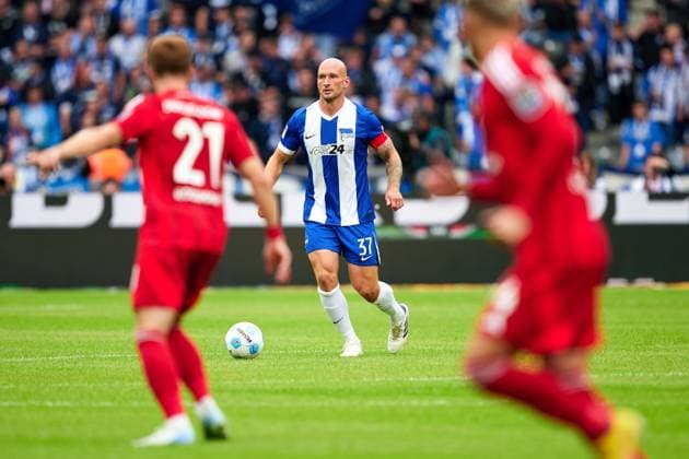 Toni Leistner (Hertha BSC, 37), GER, Hertha BSC vs. Fortuna Duesseldorf, Fussball Herren, 2. Bundesliga, Saison 2024 2025, 05. Spieltag, 15.09.2024. (DFL REGULATIONS PROHIBIT ANY USE OF PHOTOGRAPHS AS IMAGE SEQUENCES AND OR QUASI - VIDEO). GER, Hertha BSC vs. Fortuna Duesseldorf, Fussball Herren, 2. Bundesliga, Saison 2024 2025, 05. Spieltag, 15.09.2024. Berlin