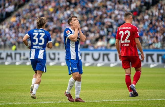 Fussball, Herren, Saison 2024 2025, 2. Bundesliga (5. Spieltag), Hertha BSC - Fortuna Düsseldorf, Diego Demme (Hertha BSC), 15.09. 2024,