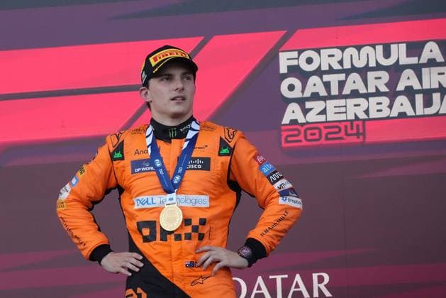 FORMULA 1 QATAR AIRWAYS AZERBAIJAN GRAND PRIX 2024 15.09.2024, Baku City Circuit , Baku, FORMULA 1 QATAR AIRWAYS AZERBAIJAN GRAND PRIX 2024 ,im Bild Sieger Oscar Piastri (AUS), McLaren F1 Team.