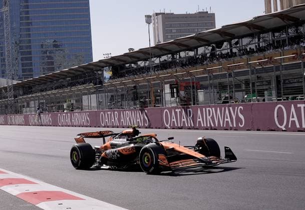 FORMULA 1 QATAR AIRWAYS AZERBAIJAN GRAND PRIX 2024 15.09.2024, Baku City Circuit , Baku, FORMULA 1 QATAR AIRWAYS AZERBAIJAN GRAND PRIX 2024 ,im Bild Lando Norris (GBR), McLaren F1 Team