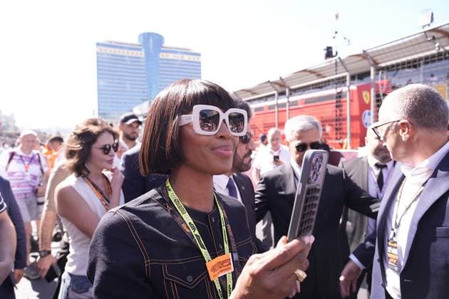 FORMULA 1 QATAR AIRWAYS AZERBAIJAN GRAND PRIX 2024 15.09.2024, Baku City Circuit , Baku, FORMULA 1 QATAR AIRWAYS AZERBAIJAN GRAND PRIX 2024 ,im Bild Model Naomi Campbell