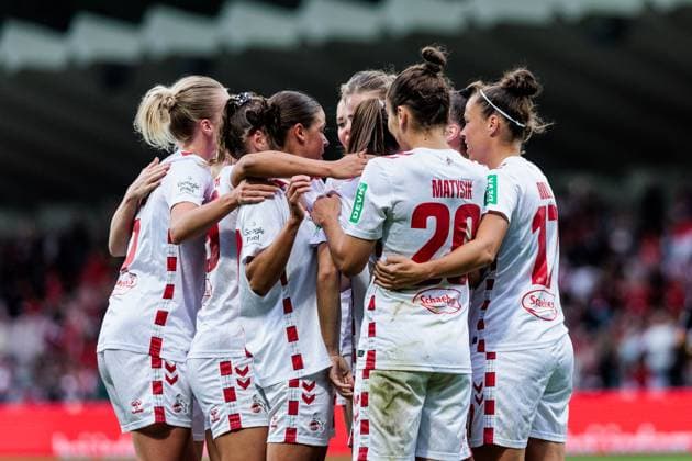 GOOGLE PIXEL Frauen Bundesliga: 1. FC Köln - SGS Essen; 15.09.2024 Jubel zum 1:0 durch Dora Zeller (1. FC Köln, 19) GOOGLE PIXEL Frauen Bundesliga, 1. FC Köln - SGS Essen, Köln, Franz-Kremer-Stadion am 15.09.2024 DFB REGULATIONS PROHIBIT ANY USE OF PHOTOGRAPHS AS IMAGE SEQUENCES AND OR QUASI-VIDEO. Copyright: xBEAUTIFULxSPORTS Wunderlx