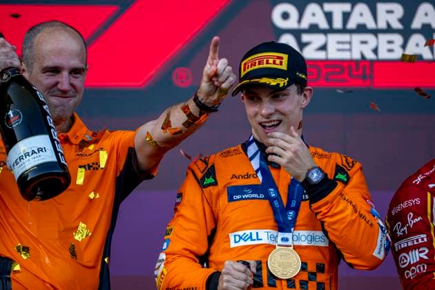 Baku - 15-09-2024, Baku City Circuit, Oscar Piastri at the Formula 1 Azerbaijan Grand Prix 2024 Sunday Formula 1 Azerbaijan Grand Prix 2024 Sunday  x26270096x Copyright: