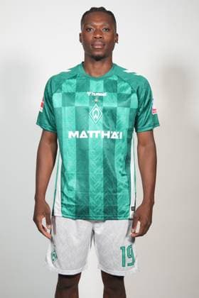 GER, Portraittermin Verein Werder Bremen Derrick Köhn Koehn ( Werder Bremen 19); 12.09.2024, , , GER, Portraittermin Verein Werder Bremen