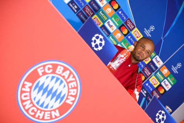 Fußball Champions League Internationale Pressekonferenz FC Bayern München am 16.09.2024 in der Säbener Straße in München Vincent Kompany ( Trainer Cheftrainer München )