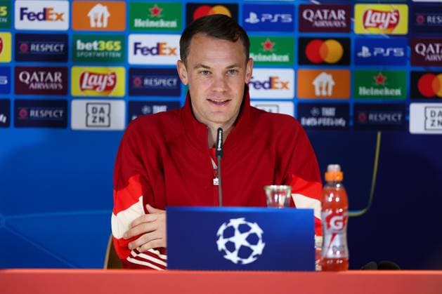 Fußball Champions League Internationale Pressekonferenz FC Bayern München am 16.09.2024 in der Säbener Straße in München Manuel Neuer ( München )