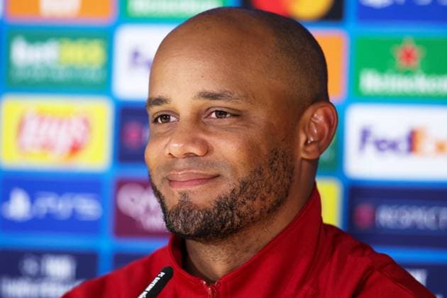 Fußball Champions League Internationale Pressekonferenz FC Bayern München am 16.09.2024 in der Säbener Straße in München Vincent Kompany ( Trainer Cheftrainer München )