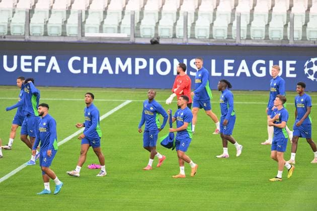 September 16, 2024, Turin: Players of PSV during training on the eve of the UEFA Champions League match against Juventus at the Allianz stadium in Turin, Italy, 16 September 2024 ANSA ALESSANDRO DI MARCO UEFA CHAMPIONS LEAGUE: PSV TRAINING  - ZUMAa110 20240916_zaf_a110_038 Copyright: xAlessandroxDixMarcox