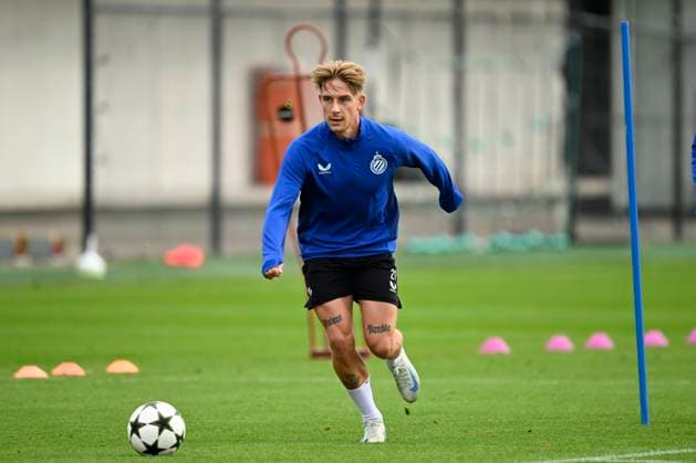 Club Brugge v Borussia Dortmund - UEFA Champions League MD -1 WESTKAPELLE, BELGIUM - SEPTEMBER 17 : Skoras Michal forward of Club Brugge pictured during a training session prior to the UEFA Champions League - League phase matchday 1 between Club Brugge and Borussia Dortmund at the Club Brugge training centre on September 17, 2024 in Westkapelle, Belgium , 17 09 2024 Westkapelle Belgium  Copyright: xNicoxVereeckenx