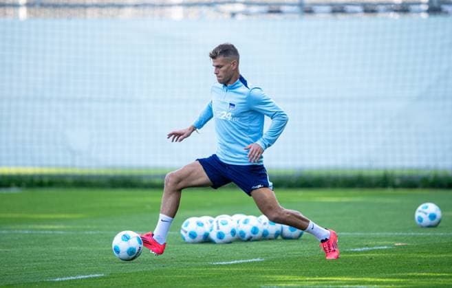 Fussball, Herren, Saison 2024 2025, 2. Bundesliga, Hertha BSC, Training, Florian Niederlechner (Hertha BSC), 17.09. 2024,