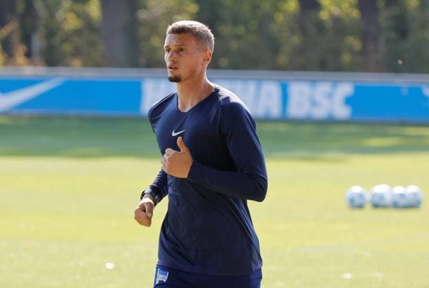 Michael Cuisance, Deutschland, Berlin, Sportpark, Fussball, Herren, Saison 2024 2025, 2. Bundesliga, Hertha BSC, Training
