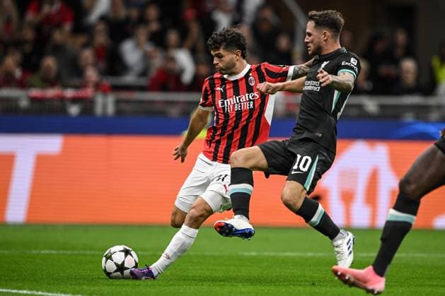 Cm Milano 17 09 2024 - Champions League Milan-Liverpool foto Cristiano Mazzi Image nella foto: gol Christian Pulisic 