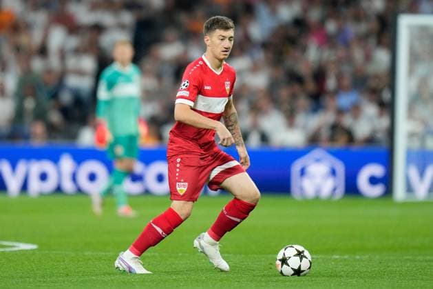 Angelo Stiller of VfB Stuttgart Real Madrid v VFL Stuttgart, UEFA Champios League match, date 1. Football, Santiago Bernabeu Stadium, Madrid, Spain - 17 Sep 2024 Editorial use only  Copyright: xPressinphoto Shutterstockx 14725266i
