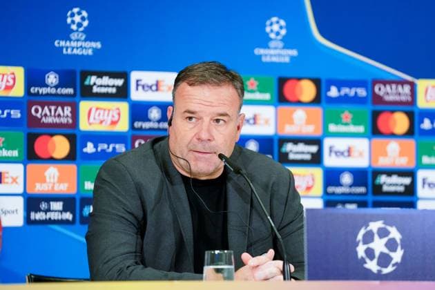 Bern, Switzerland, September 17th 2024: Head coach Patrick Rahmen of Young Boys during the press conference, PK, Pressekonferenz after their loss during the UEFA Champions League football match between Young Boys and Aston Villa at Wankdorf Stadion in Bern, Switzerland. (Daniela Porcelli SPP) Copyright: xDanielaxPorcellix xSPPx spp-en-DaPoSp-20240917-_DP29901