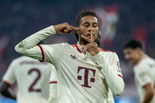 Tor zum 3:0 durch Michael Olise (FC Bayern Muenchen, 17), GER, FC Bayern Muenchen vs. GNK Dinamo Zagreb, Fussball, Champions League, 1. Spieltag, Spielzeit 2024 2025, 17.09.2024, Eibner-Pressefoto Sascha Walther GER, FC Bayern Muenchen vs. GNK Dinamo Zagreb, Fussball, Champions League, 1. Spieltag, Spielzeit 2024 2025, 17.09.2024 Muenchen Copyright: xEibner-Pressefotox EP_EER