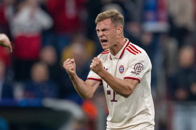 Joshua Kimmich 6 (FC Bayern Muenchen) bruellt, Tor, Jubel, FC Bayern Muenchen vs. GNK Dinamo Zagreb, Fussball, UEFA Champions League, 1. Spieltag, 17.09.2024 DFB regulations prohibit any use of photographs as image sequences and or quasi-video Muenchen Bayern Deutschland