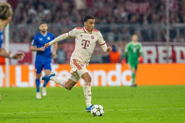 Jamal Musiala 42 (FC Bayern Muenchen), FC Bayern Muenchen vs. GNK Dinamo Zagreb, Fussball, UEFA Champions League, 1. Spieltag, 17.09.2024 DFB regulations prohibit any use of photographs as image sequences and or quasi-video Muenchen Bayern Deutschland