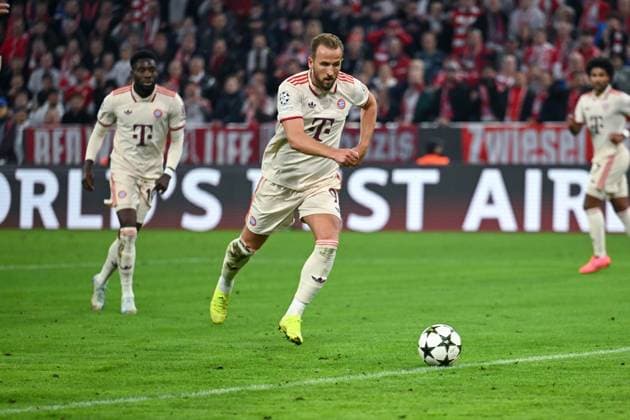 17.09.2024, Fussball, Champions League, 1. Spieltag, Saison 2024 2025, FC Bayern München - Dinamo Zagreb, Harry Kane (FC Bayern München) erzielt das Tor zum 4:2. xRHR-FOTO TKx Copyright: RHR-FOTOx RHR-FOTO TK