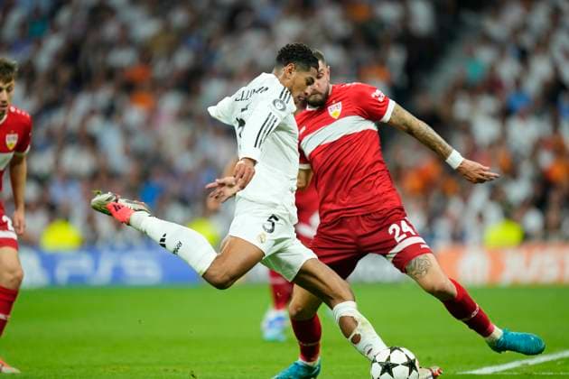 Real Madrid C.F. v VfB Stuttgart - UEFA Champions League 2024 25 League Phase MD1 Jude Bellingham central midfield of Real Madrid and England during the UEFA Champions League 2024 25 League Phase MD1 match between Real Madrid C.F. and VfB Stuttgart at Estadio Santiago Bernabeu on September 17, 2024 in Madrid, Spain. Madrid Spain  Copyright: xJosexBretonx originalFilename:bretonhernandez-realmadr240917_nptPA.jpg