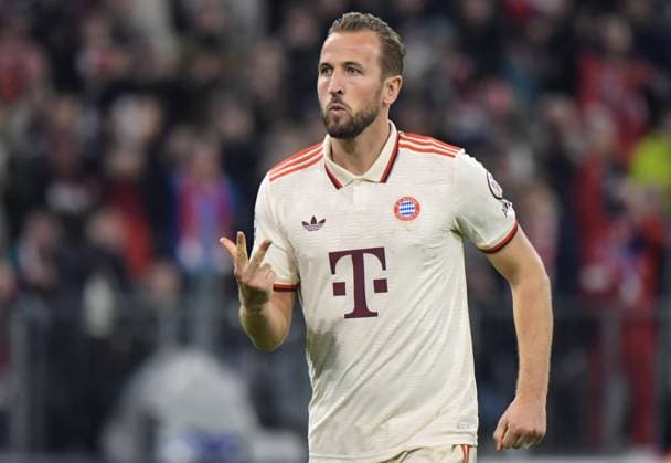 17.09.2024, xemx, Fussball UEFA Champions League, FC Bayern Muenchen - Dinamo Zagreb emspor, v.l. Harry Kane (FC Bayern Muenchen) Jubel, Torjubel, celebrate the goal, jubelt ueber das Tor zum 6:2 (DFL DFB REGULATIONS PROHIBIT ANY USE OF PHOTOGRAPHS as IMAGE SEQUENCES and or QUASI-VIDEO) Muenchen
