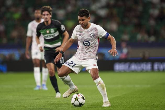 Benjamin Andre of Lille in action during the UEFA Champions League football match between Sporting CP and Lille at Estádio José Alvalade in Lisbon, Portugal on 17th September. FOOTBALL : Sporting Portugal CP vs Lille LOSC - Ligue des Champions UEFA - Lisbonne - 17 09 2024 SPP Panoramic 
