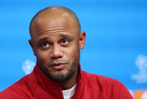 München, Deutschland 17. September 2024: Fussball, Herren, Champions League, Saison 2024 2025, FC Bayern München - GNK Dinamo Zagreb, Allianz Arena, 1.Spieltag Vincent Kompany, Trainer (FC Bayern München) Kopf, Portrait bei der Pressekonferenz nach dem Spiel