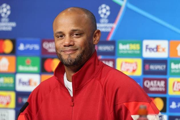 Trainer Vincent Kompany (FCB) Portraet, Portrait, Pressekonferenz, Fussball FC Bayern München - GNK Dinamo Zagreb UEFA Champions League Allianz Arena 17.09.2024 FOTO: Mladen Lackovic LakoPress
