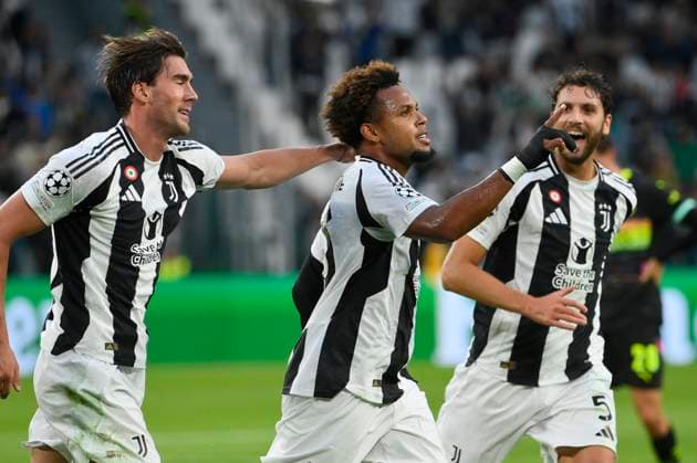 17th September 2024, Allianz Stadium, Turin, Italy; UEFA Champions League Football; Juventus versus PSV Eindhoven; Weston McKennie of Juventus FC celebrates scoring his goal for 2-0 in the 27th minute  ActionPlus12694193 BestxImages