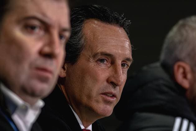 Bern, Switzerland, September 17st 2024: press conference, PK, Pressekonferenz of Coach Unai Emery (TR Aston Villa) after the UEFA Champions League football match between BSC Young Boys and Aston Villa at Stadion Wankdorf in Bern, Switzerland. Philipp Kresnik (Philipp Kresnik SPP) Copyright: xPhilippxKresnikx xSPPx spp-en-PhKrSp-_KRE2430